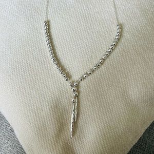Gorjana silver accent necklace- NEVER WORN. TAGS ON.